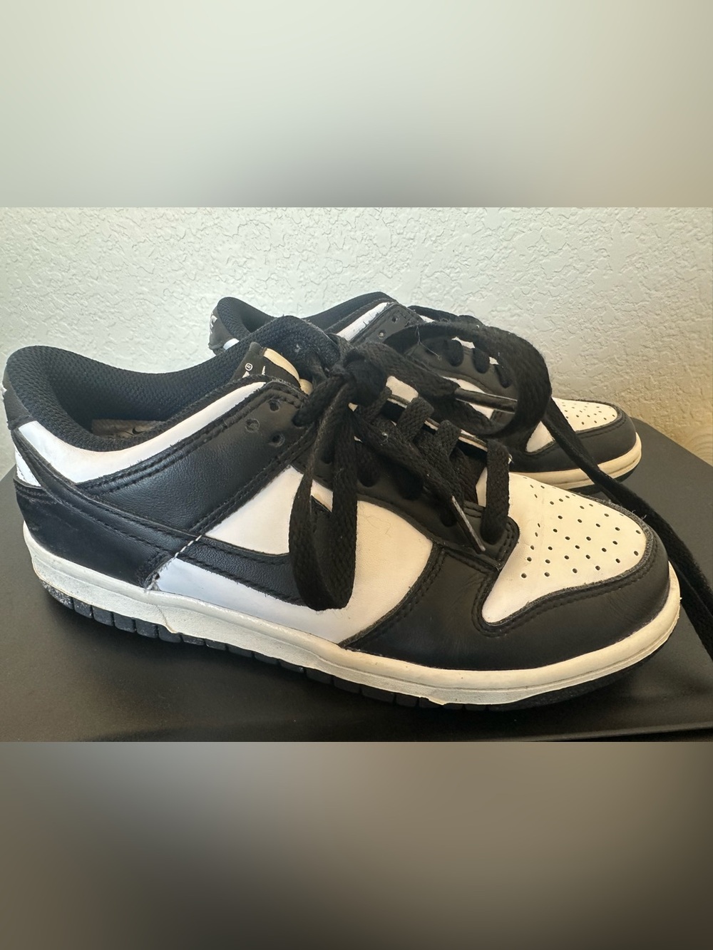 Black & White Nike  Low-Top Sneakers